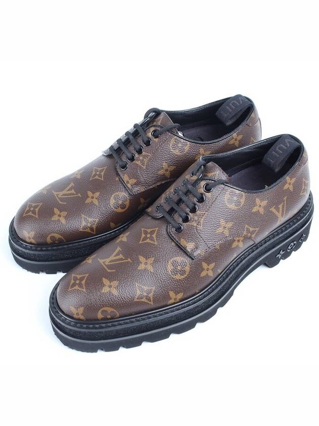 Louis Vuitton LV Black Ice Monogram Derby Shoes 7 260