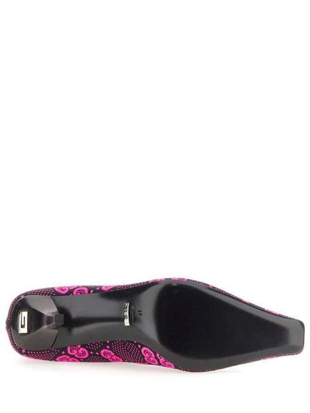 Gucci GG knit ankle boots pink