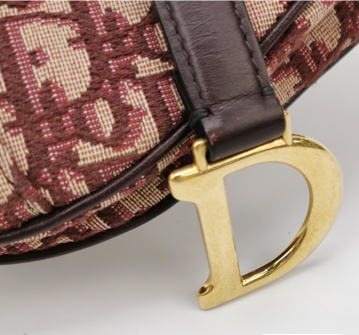 Christian Dior Saddle bag Oblique 18cm red 057840901151