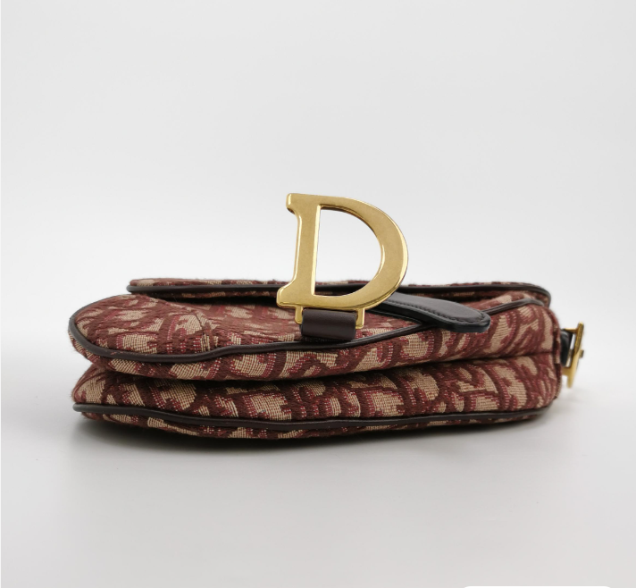Christian Dior Saddle bag Oblique 18cm red 057840901151