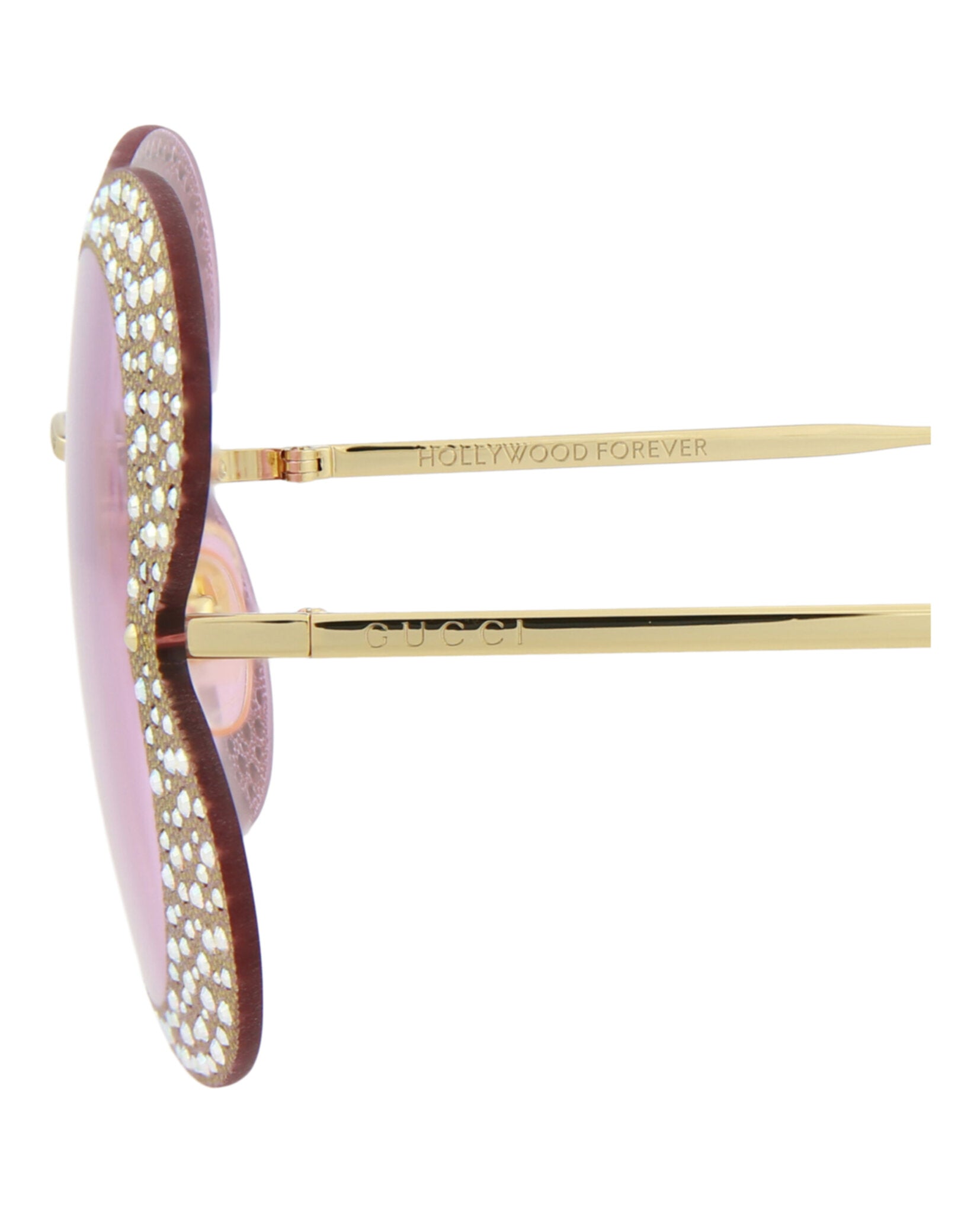 Gucci Cat Eye-Frame Metal Sunglasses