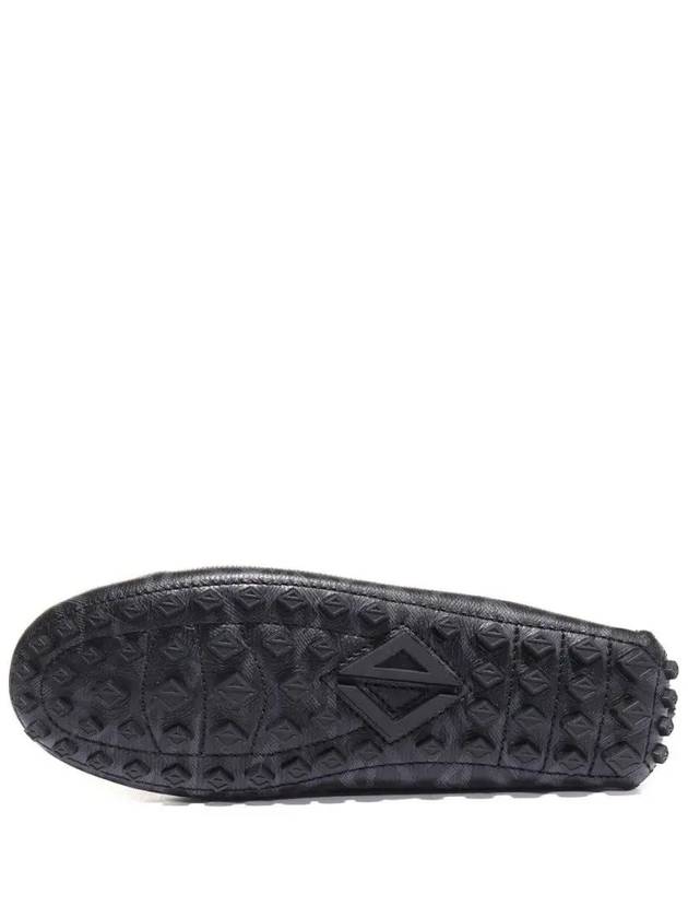 Christian Dior CD Diamond Drawstring Loafers Black