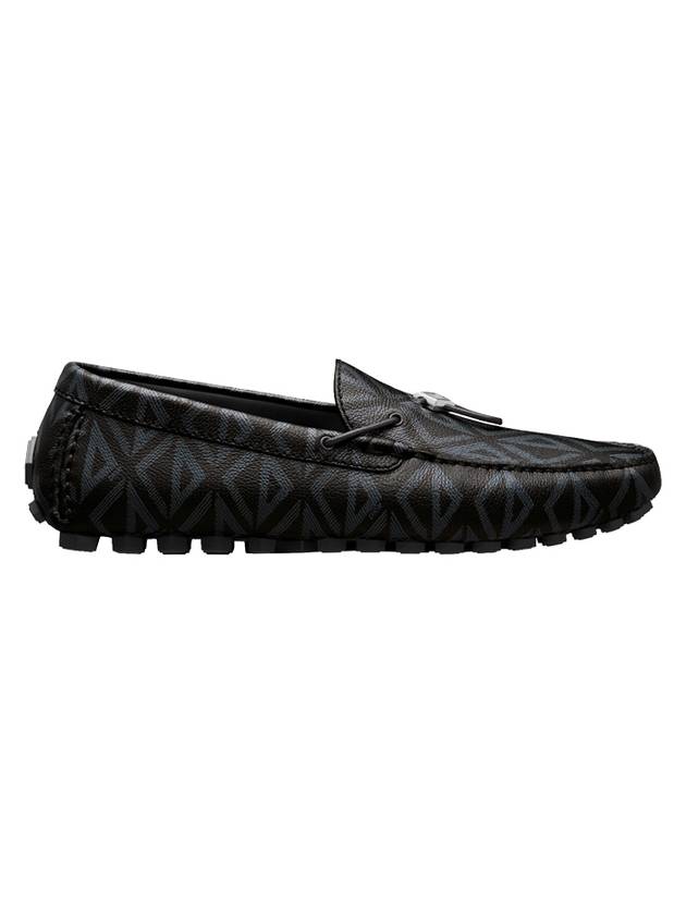 Christian Dior CD Diamond Drawstring Loafers Black