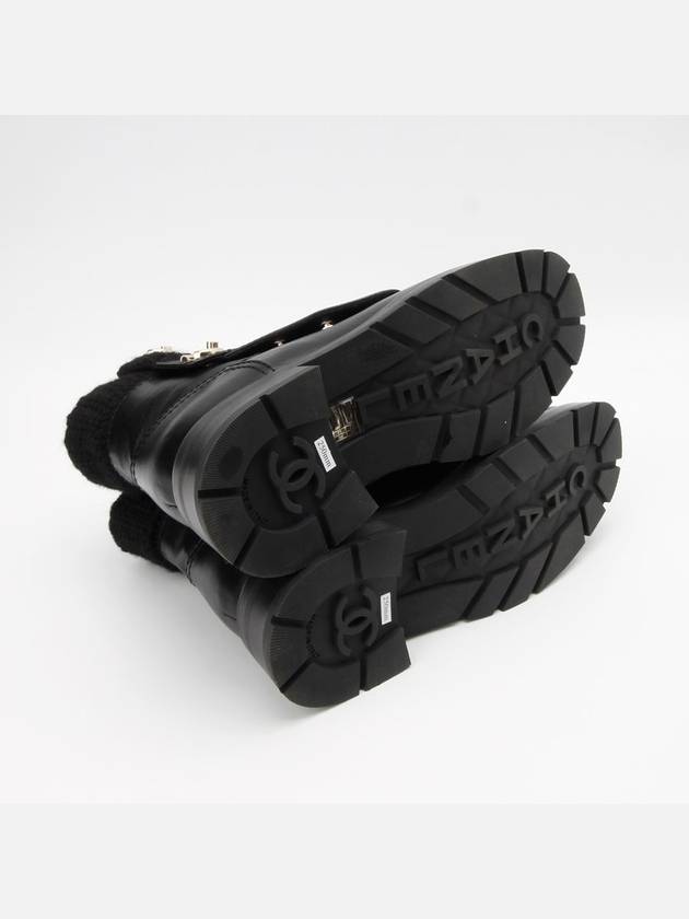 CC turn lock knitting angle boots 1148hv