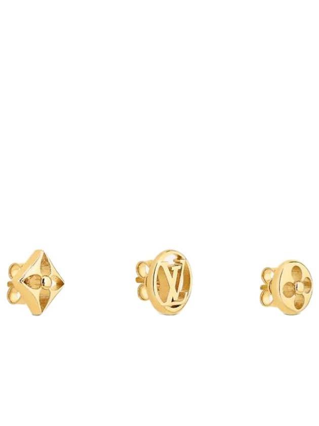 Louis Vuitton Crazy In Lock Earrings Set Gold