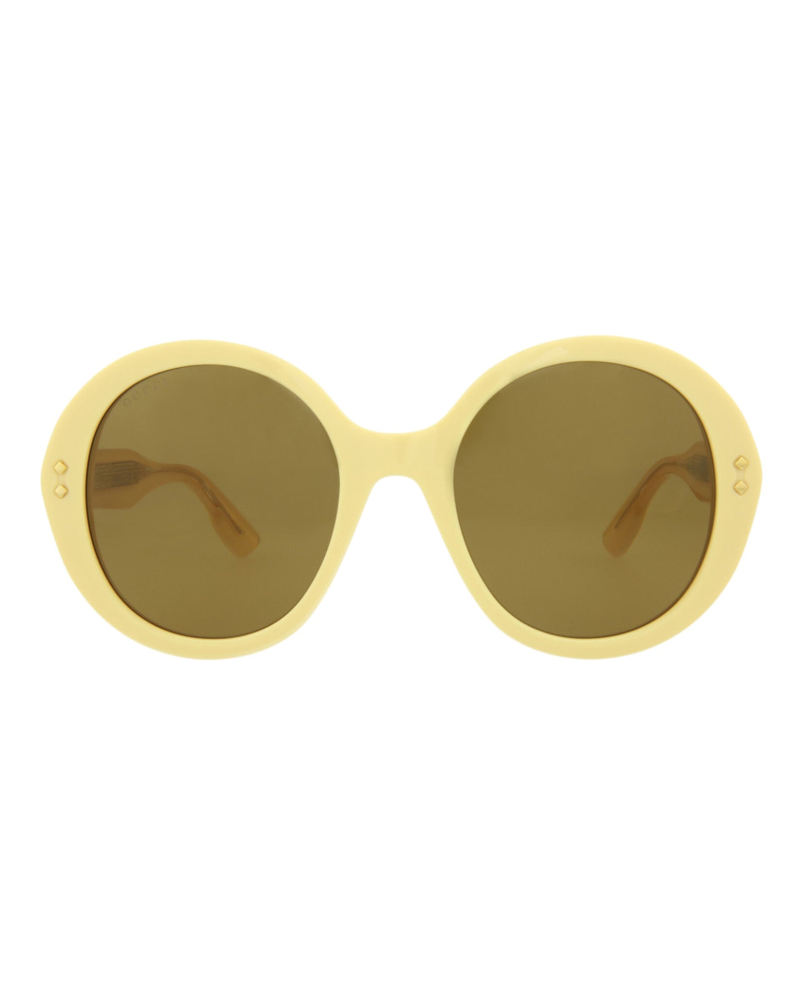 Gucci Round-Acetate Frame Sunglasses