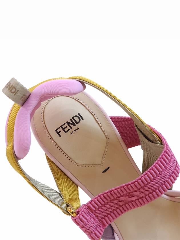 Fendi Colibri Mesh Slingback Heel Pink