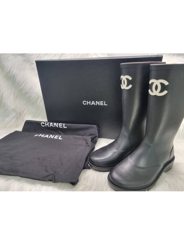 CC Logo Caoutchouc Rain Boots Black