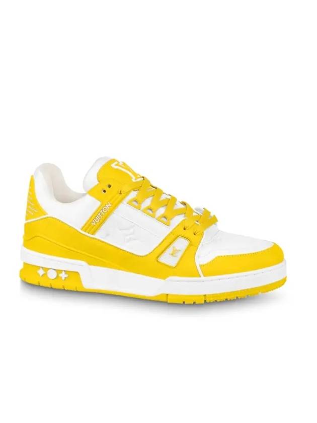Louis Vuitton LV Trainer Low Top Sneakers White Yellow
