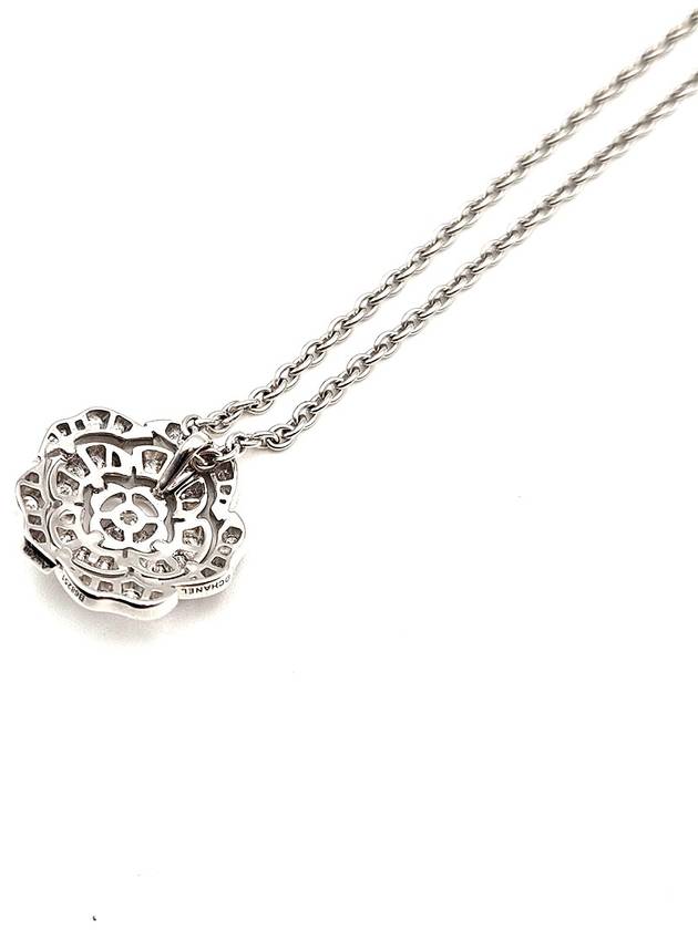 Chanel J12071 18K White Gold Boutonde Camellia Diamond Necklace