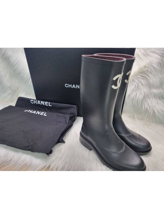 CC Logo Caoutchouc Rain Boots Black