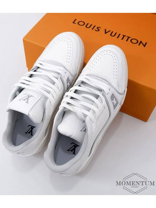 Louis Vuitton LV Trainer Leather Low Top Sneakers White