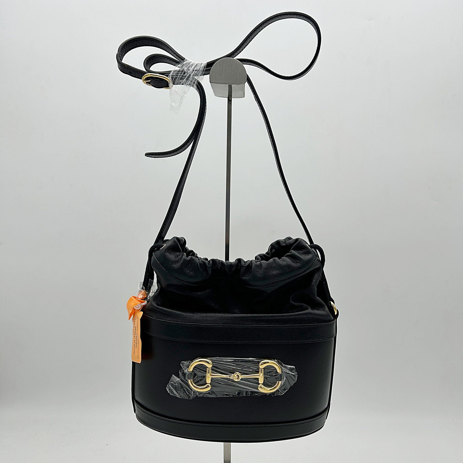 Gucci 1955 Horsebit Drawstring Bucket Bag - Black Crossbody Bags, Handbags 2505092219