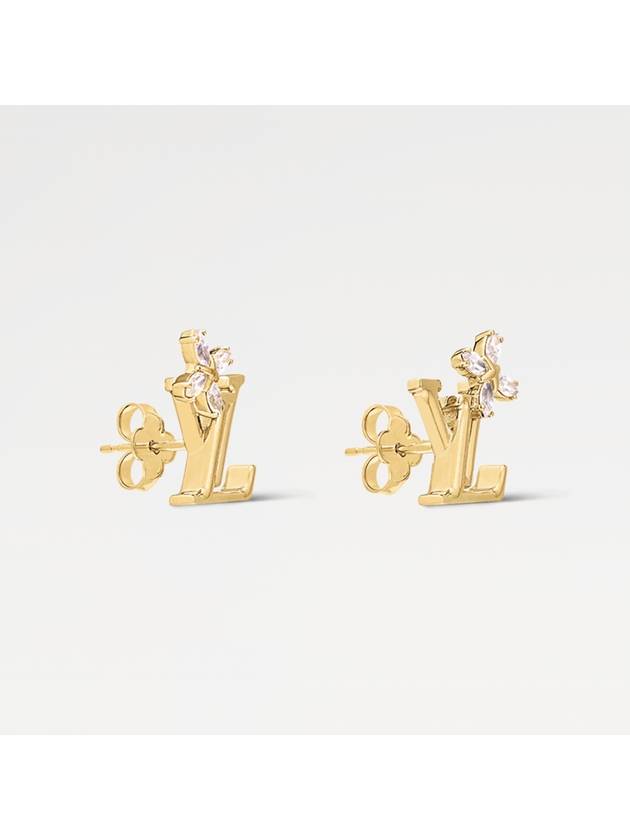 Louis Vuitton LV Iconic Flower Earrings Gold
