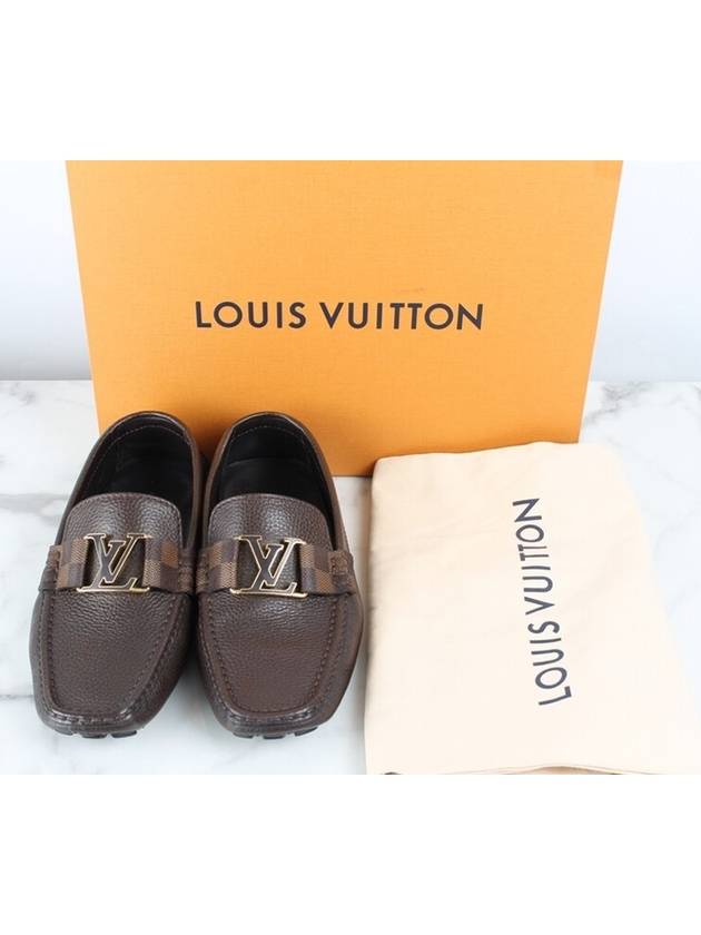 Louis Vuitton Damier LV leather loafers 6 255 260
