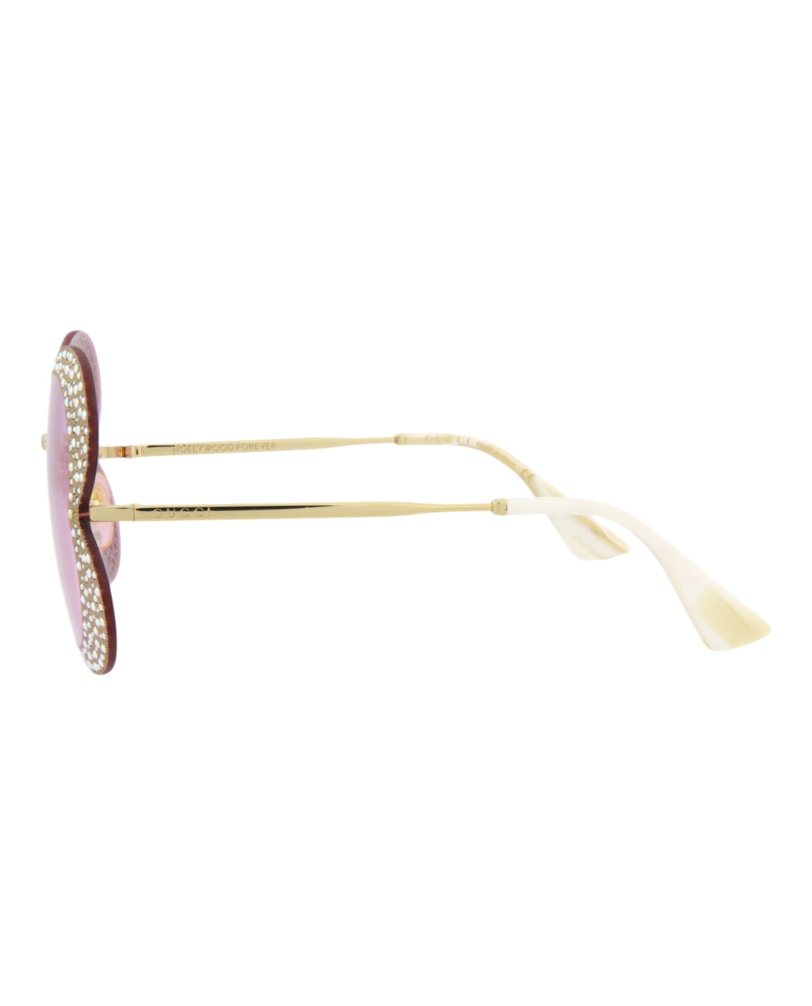 Gucci Cat Eye-Frame Metal Sunglasses