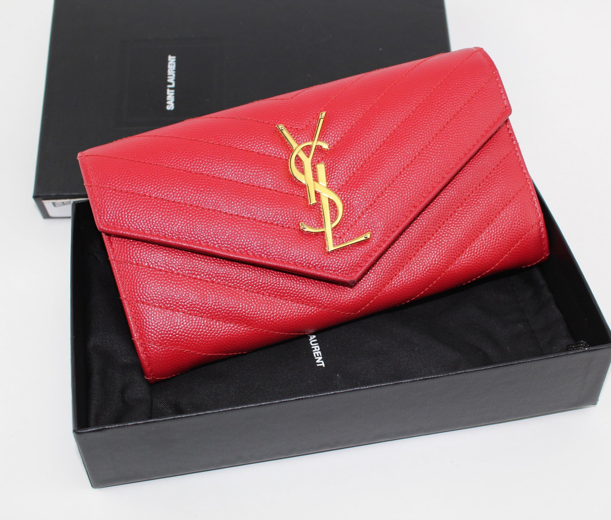 SAINT LAURENT MONOGRAM  FLAP WALLET