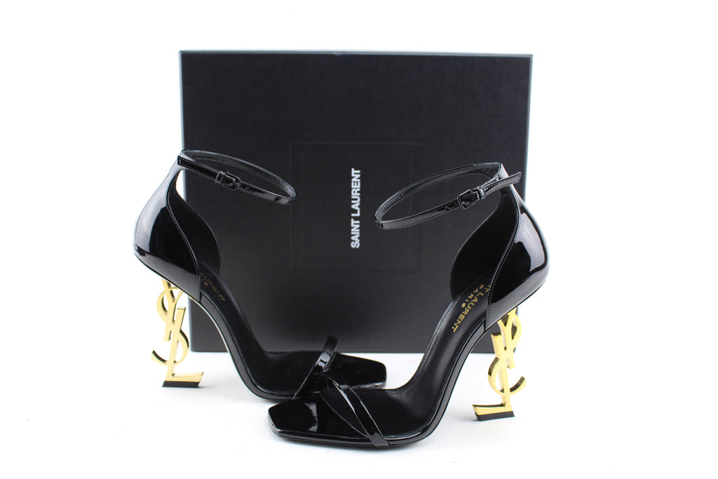 Saint Laurent Opyum YSL logo heel sandals