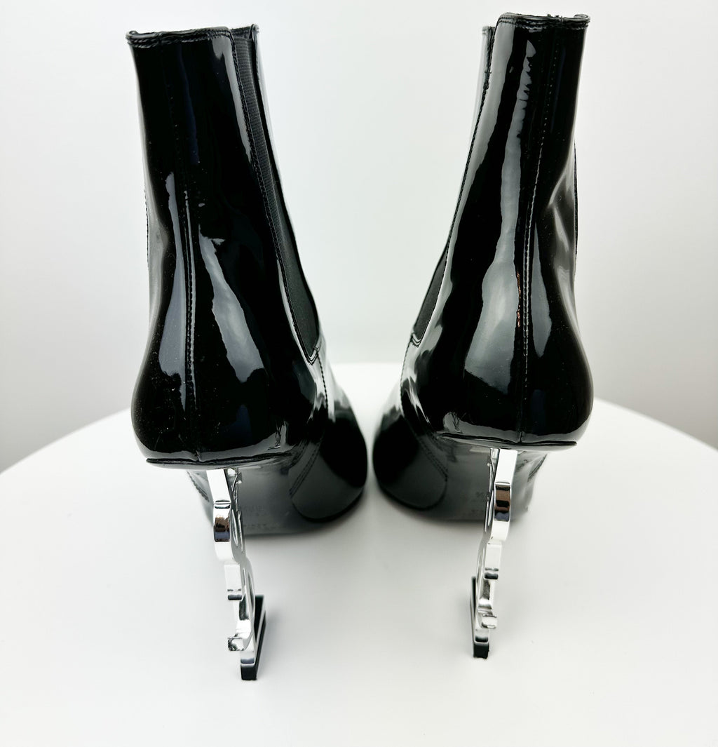 Saint Laurent Patent Opyum Booties