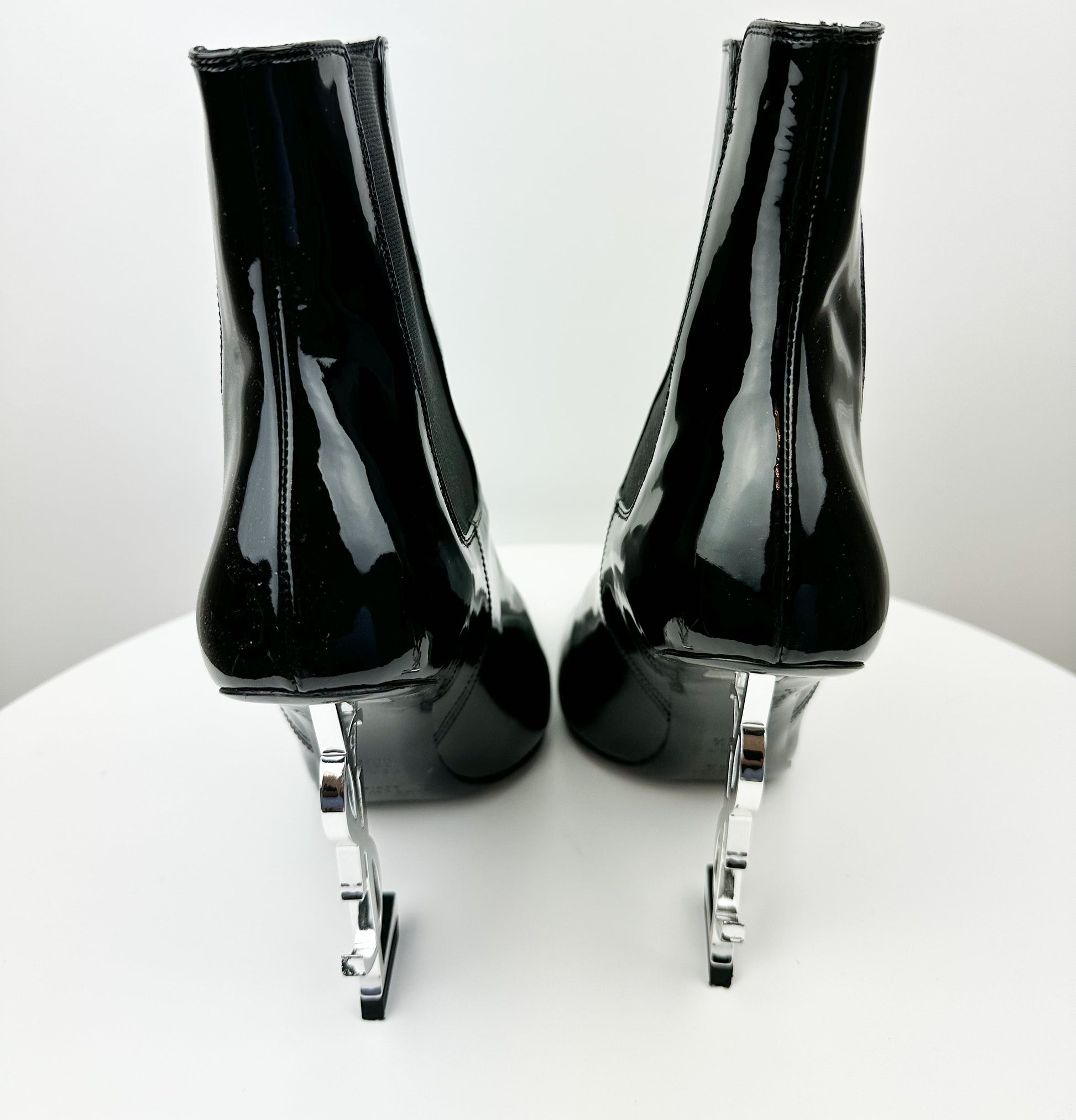 Saint Laurent Patent Opyum Booties