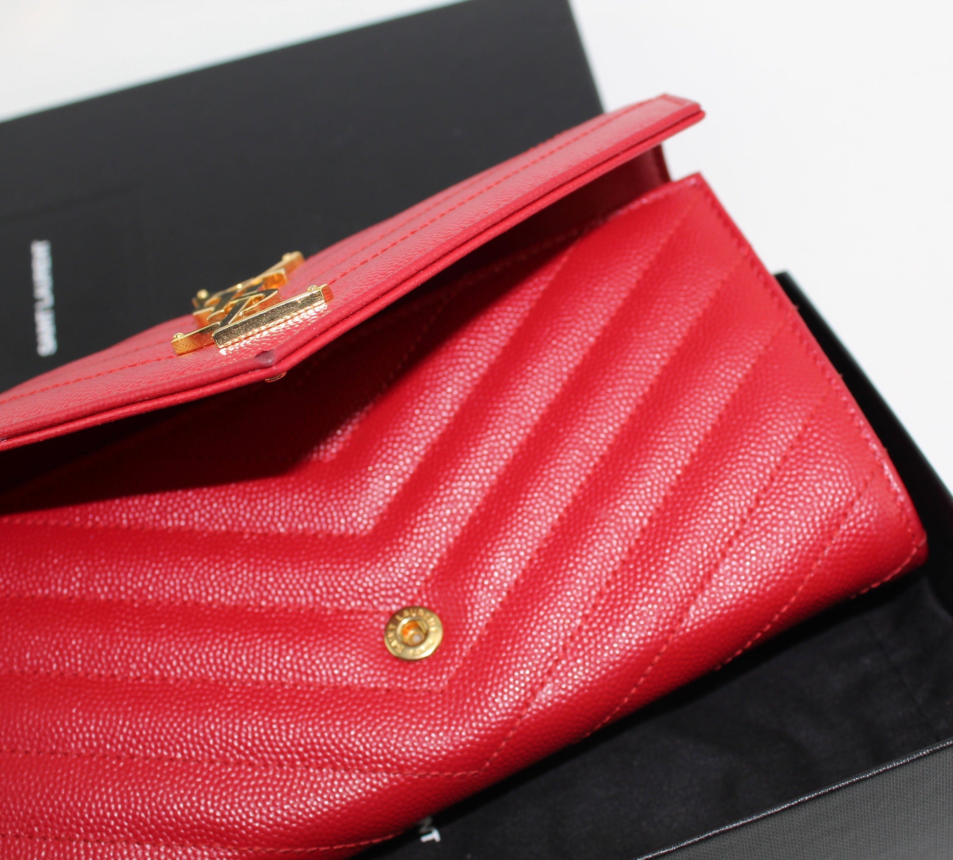 SAINT LAURENT MONOGRAM  FLAP WALLET