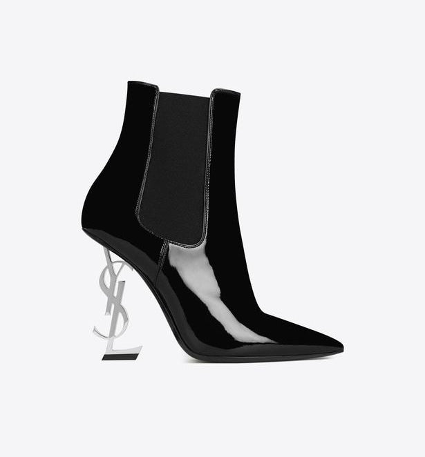 Saint Laurent Patent Opyum Booties
