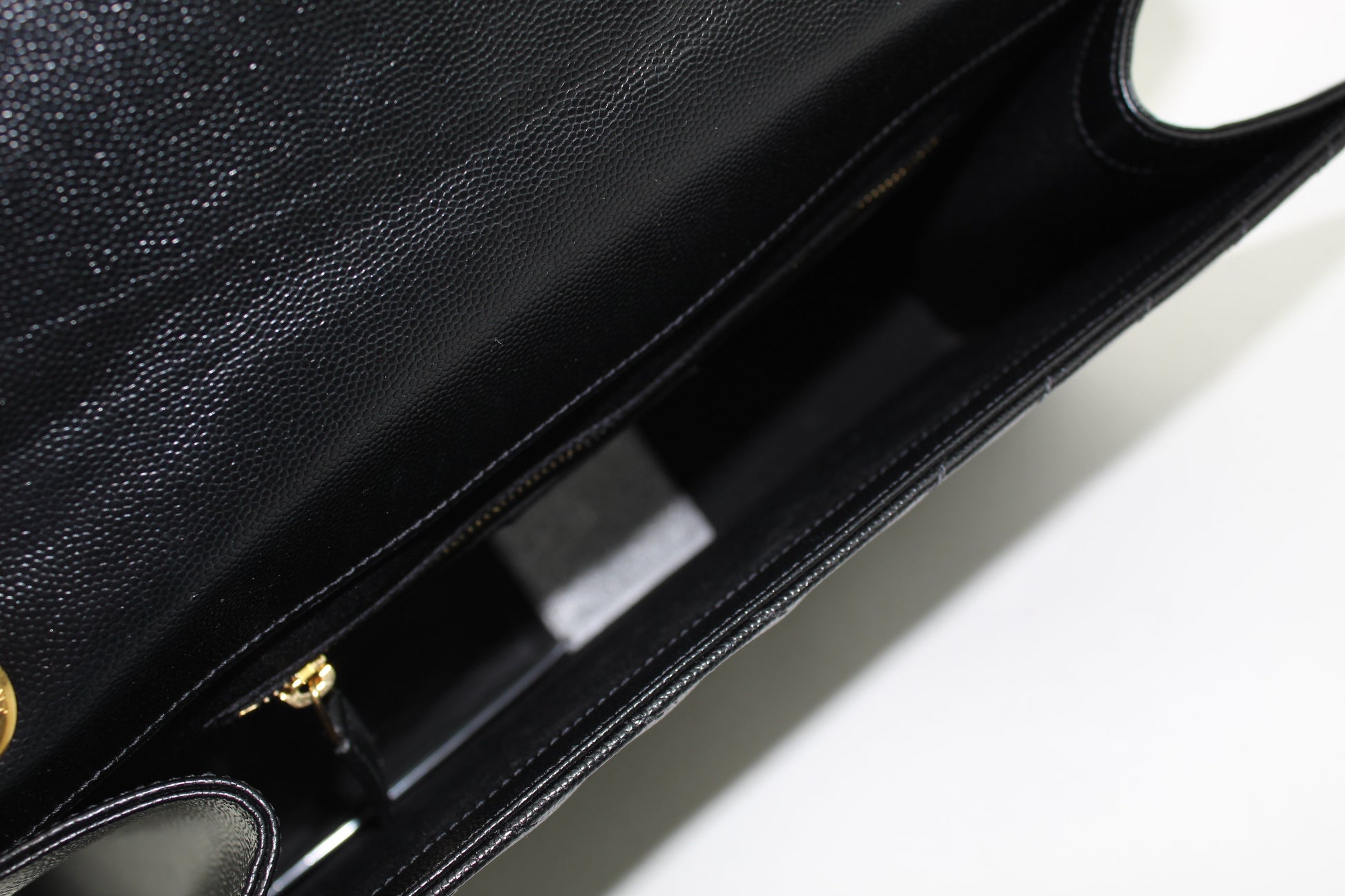 SAINT LAURENT LARGE ENVELOPE GRAIN DE POUDRE CHAIN BAG