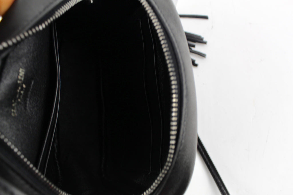 SAINT LAURENT MONOGRAM BLACK STAR EMBOSSED BLOGGER CROSSBODY