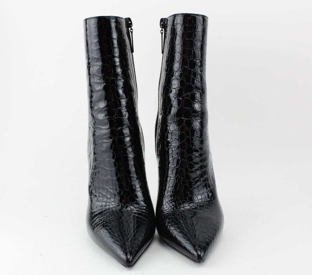 Saint Laurent Opyum 110 Croc Embossed booties