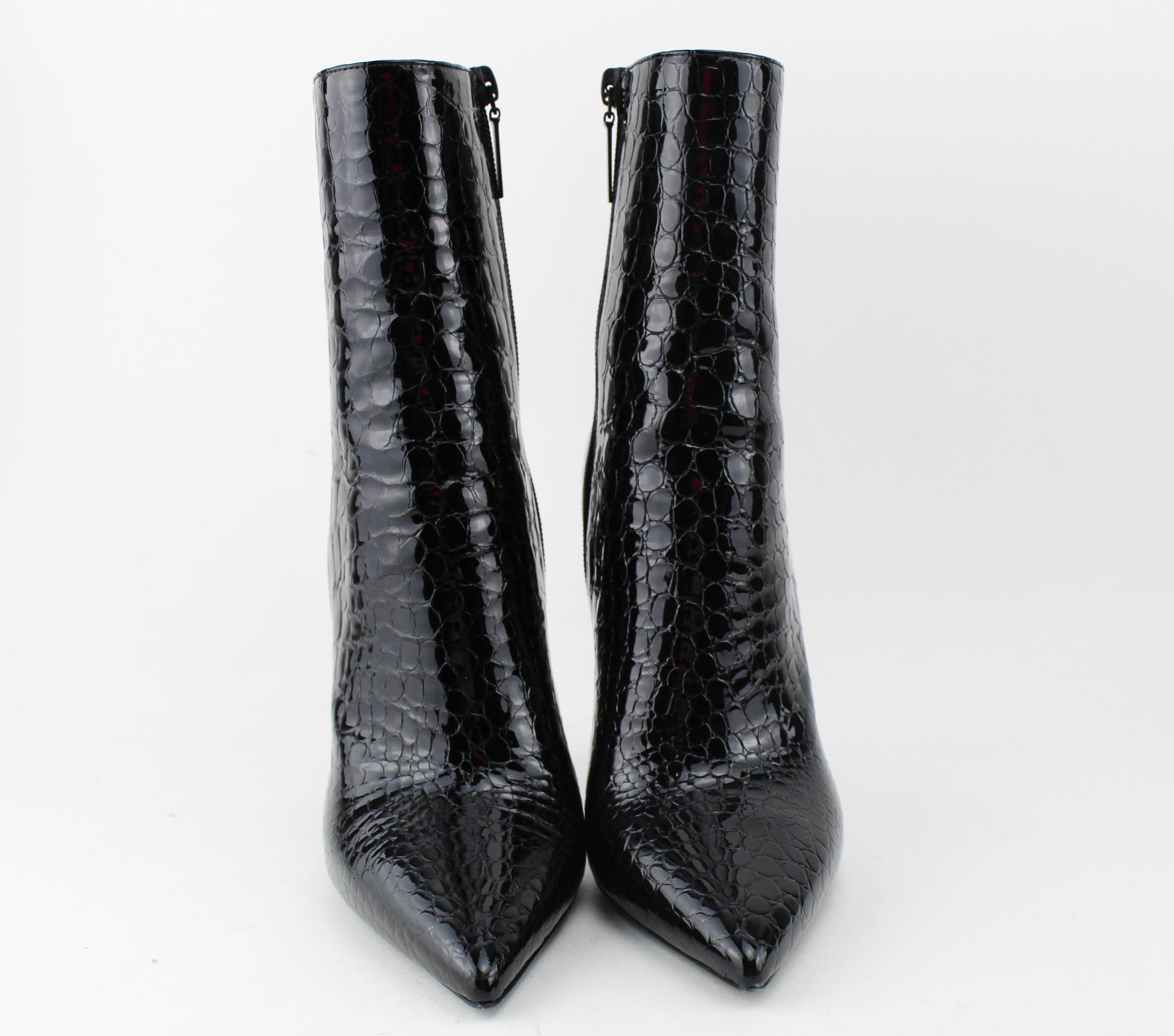Saint Laurent Opyum 110 Croc Embossed booties