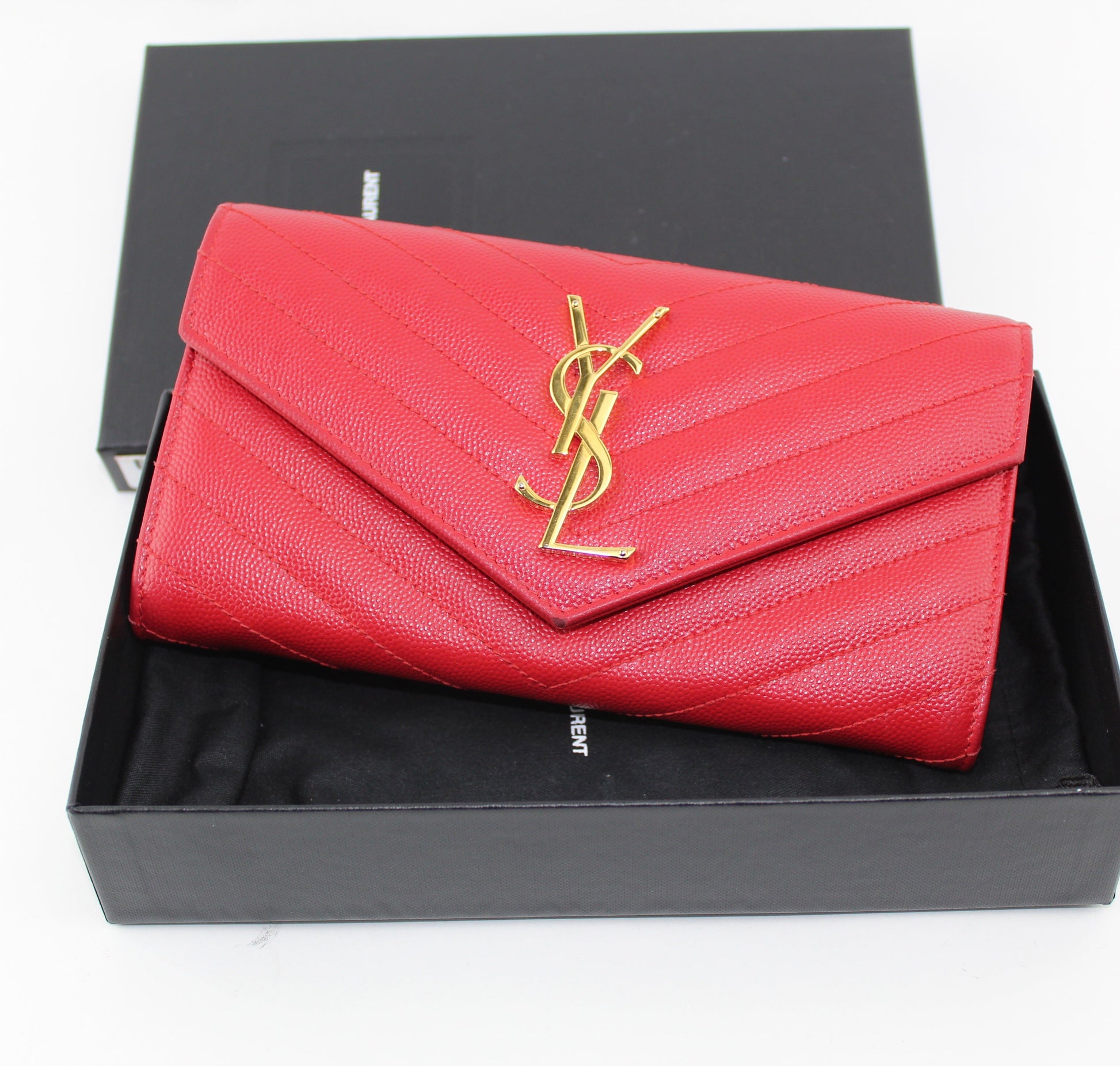 SAINT LAURENT MONOGRAM  FLAP WALLET