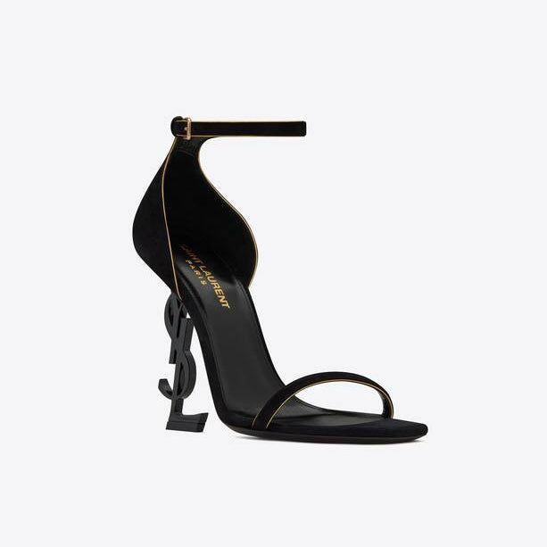 Saint Laurent Velvet Opyum Sandal