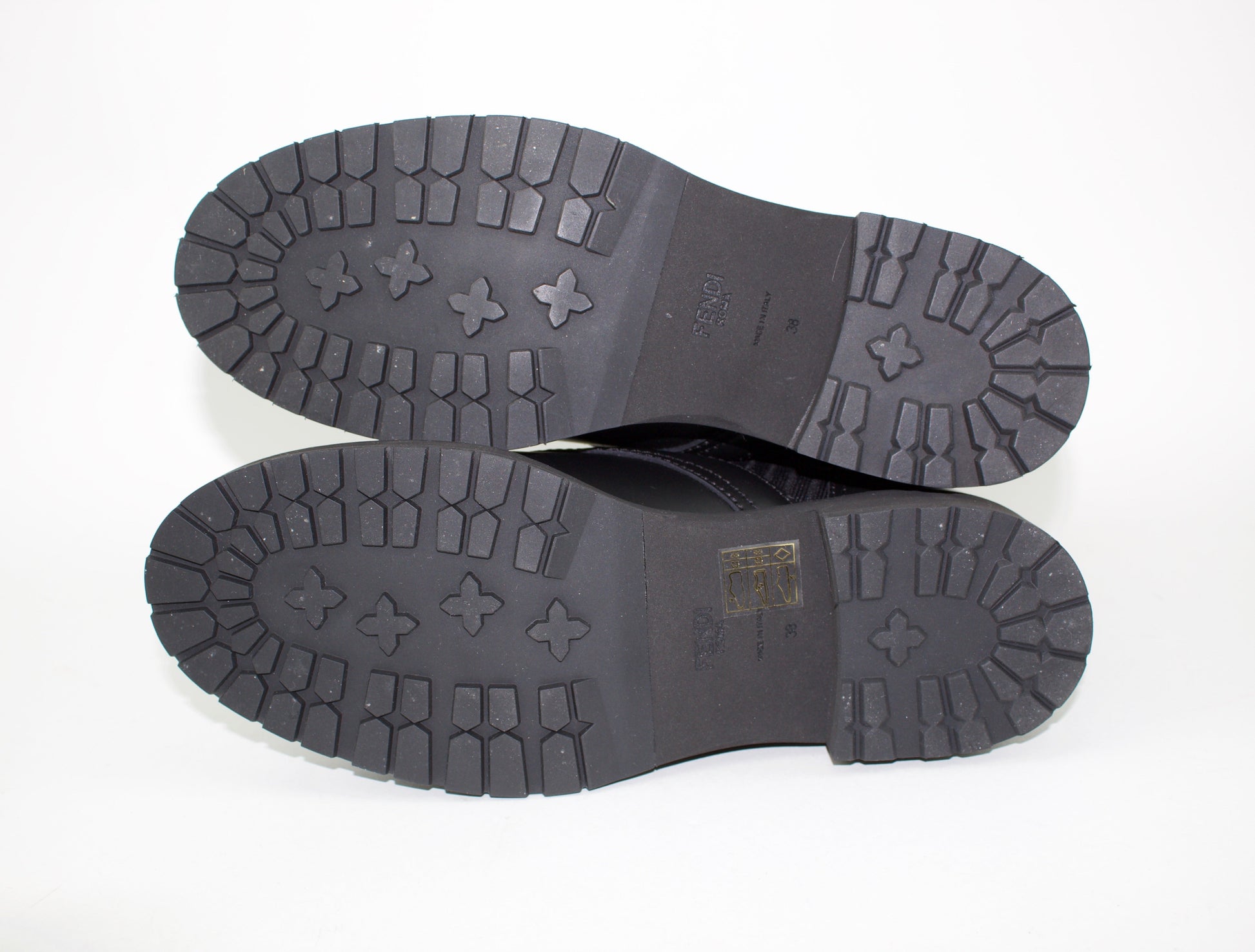 FENDI ROCKOKO COMBAT BOOTS