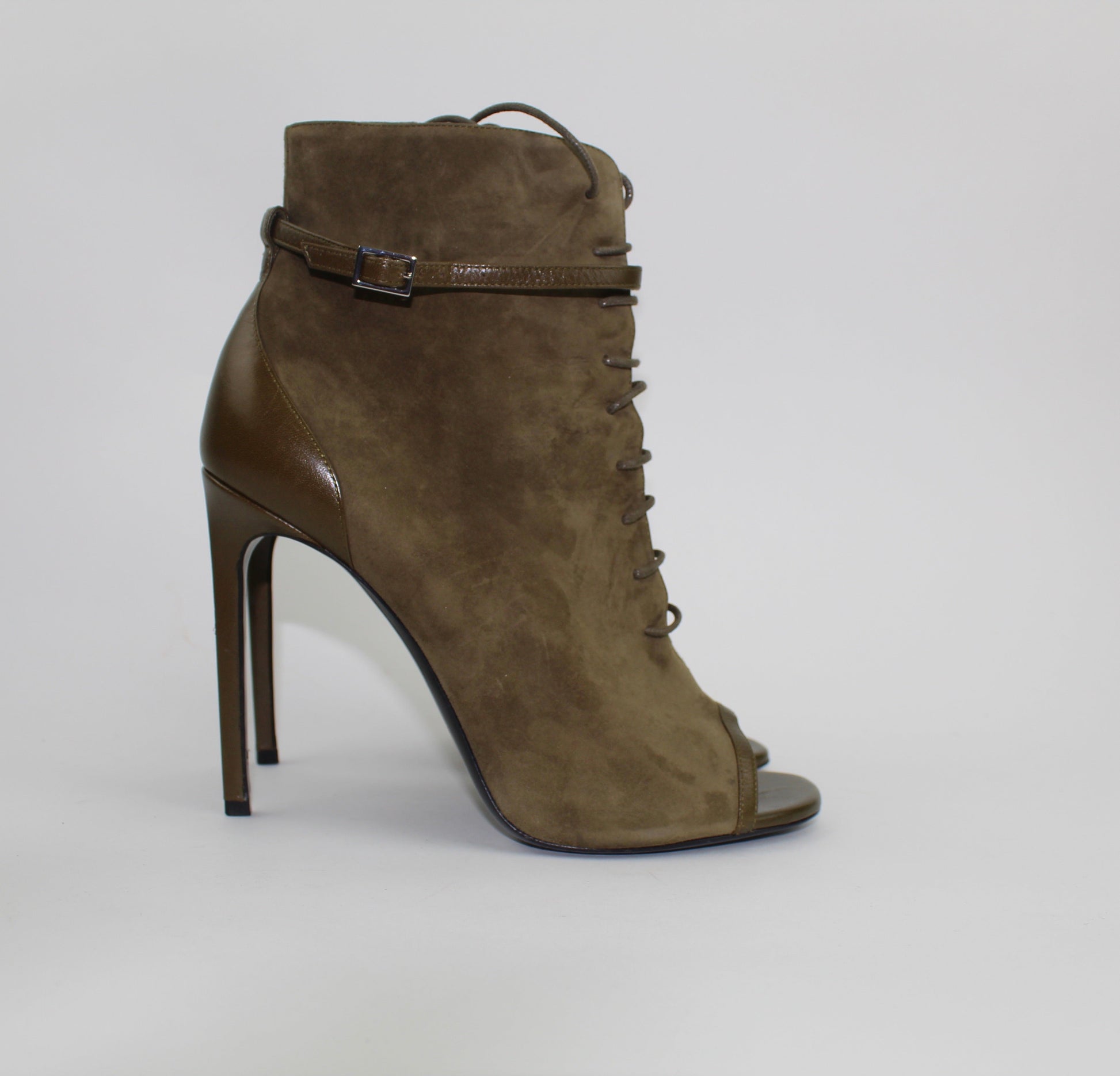 SAINT LAURENT JANE 105mm SUEDE ANKLE BOOTIE