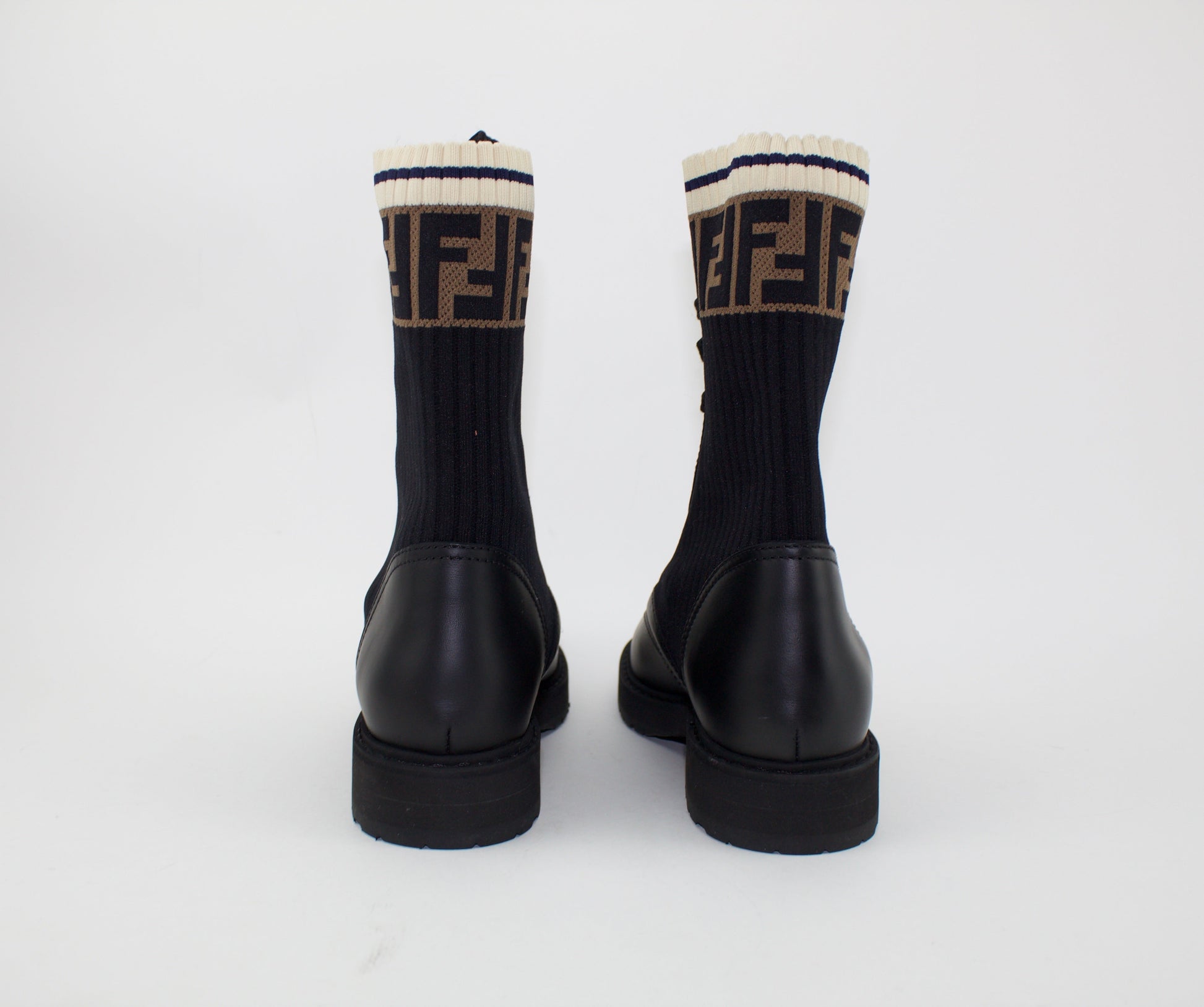 FENDI ROCKOKO COMBAT BOOTS