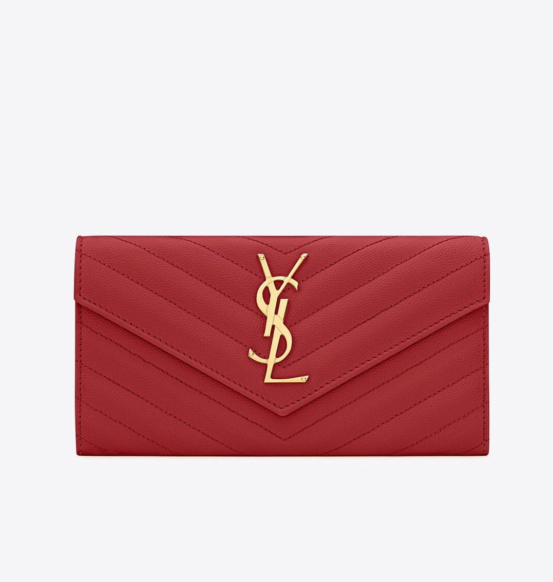 SAINT LAURENT MONOGRAM  FLAP WALLET