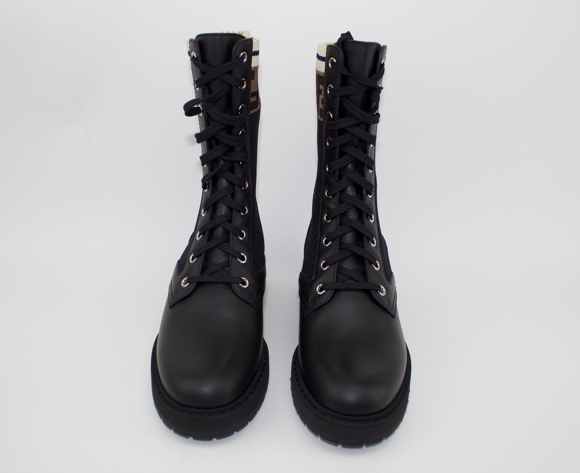 FENDI ROCKOKO COMBAT BOOTS