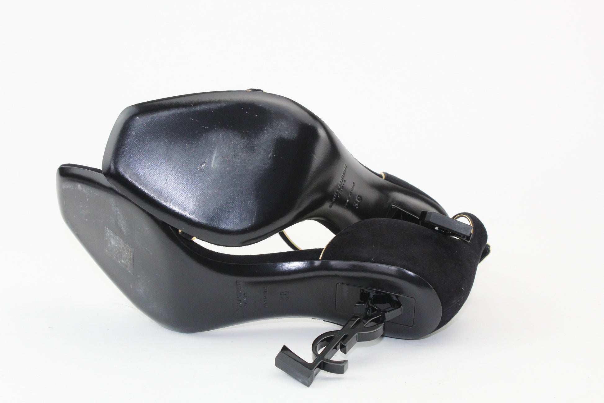 Saint Laurent Velvet Opyum Sandal