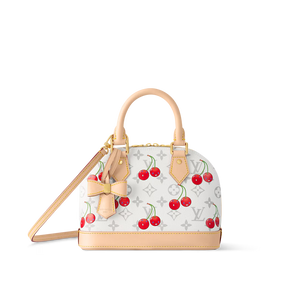 Louis Vuitton x TM Alma BB Monogram cherry coated canvas
