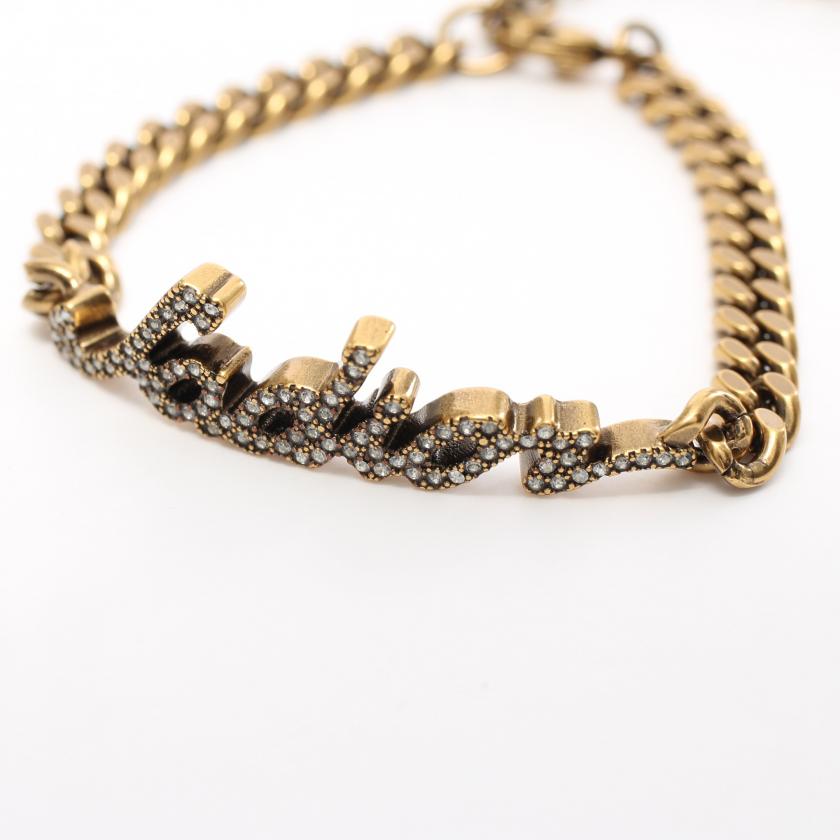 Dior J'Adior Bracelet with Rhinestones in Gold - Size Free