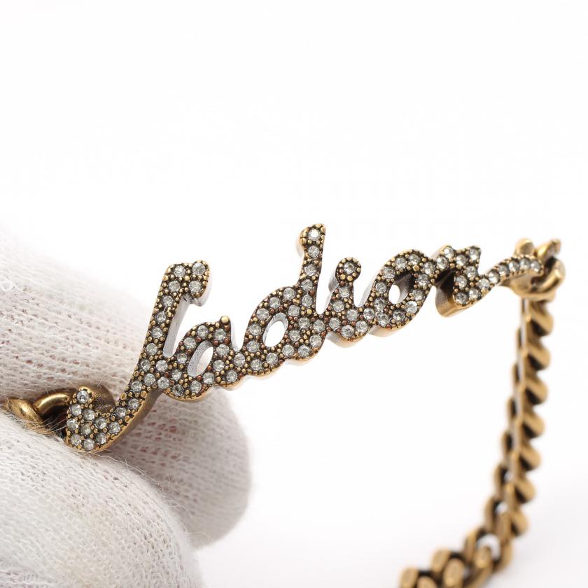 Dior J'Adior Bracelet with Rhinestones in Gold - Size Free