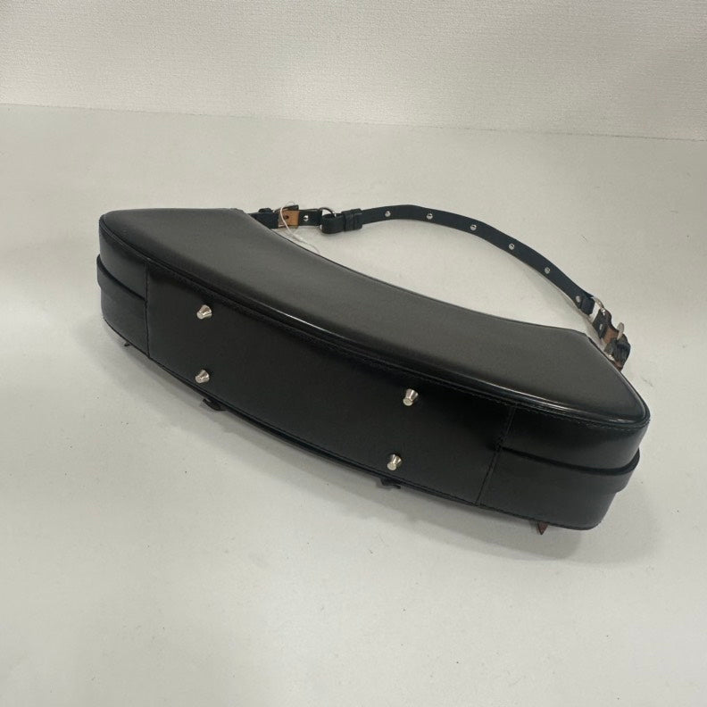 Dior Black Leather Shoulder Bag Medium Size