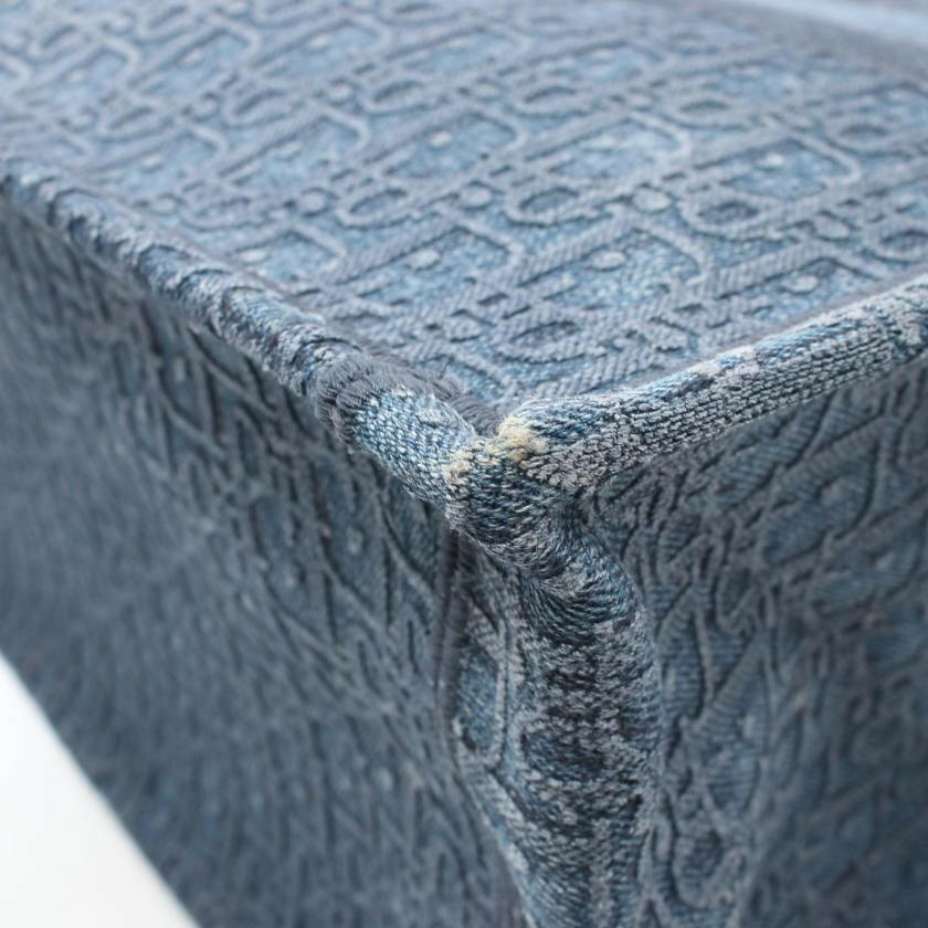 Christian Dior Book Tote Large in Denim Blue Dior Oblique Handbag