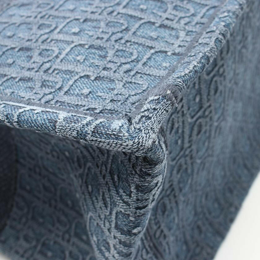 Christian Dior Book Tote Large in Denim Blue Dior Oblique Handbag