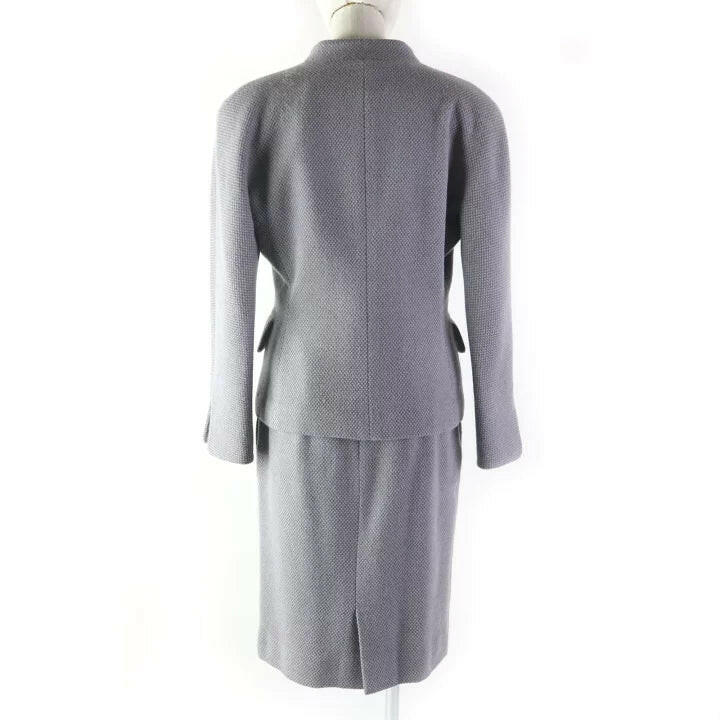 Christian Dior Gray Skirt Suit Set - Size M