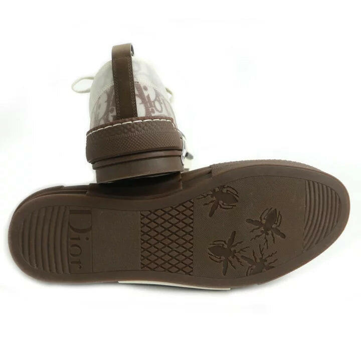 Dior Brown and White Low Top Sneakers Size F 43 - Men's Designer Shoes