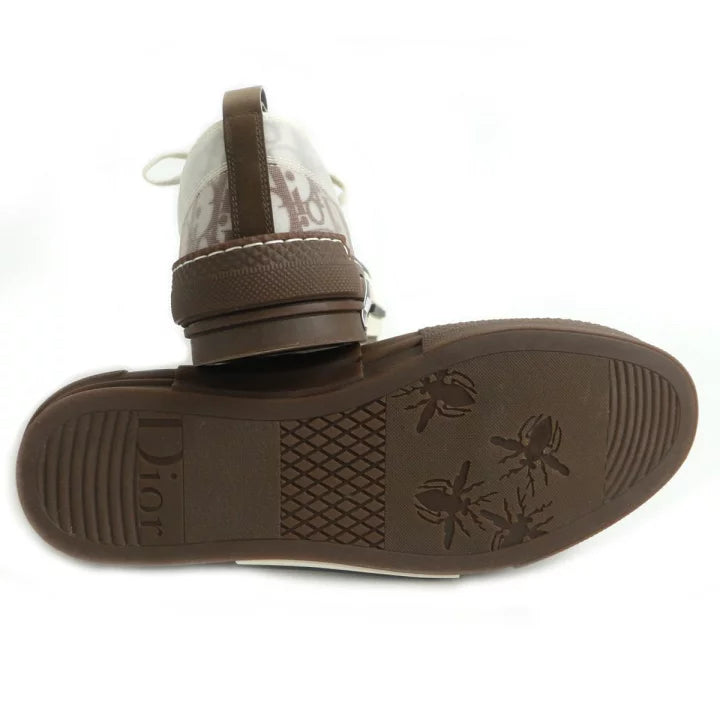 Dior Brown and White Low Top Sneakers Size F 43 - Men's Designer Shoes