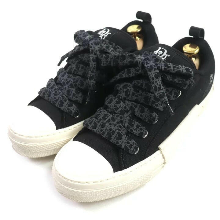 Dior Black Monogram Sneakers Size 41 with Box and Dust Bag
