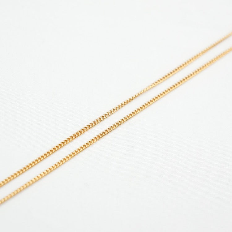 Dior Gold Round Circle Rhinestone Pendant Necklace