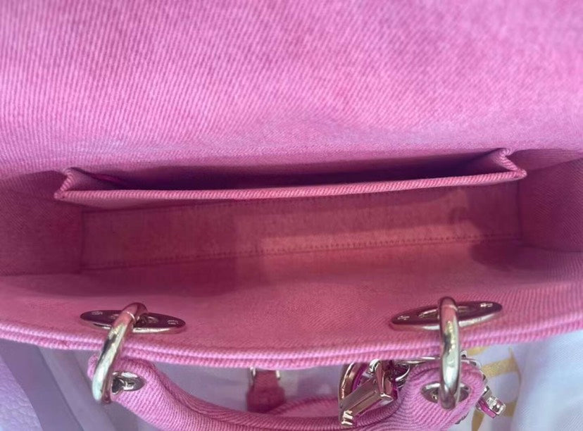 Christian Dior Lady D Joy Bag Cannage Small Pink